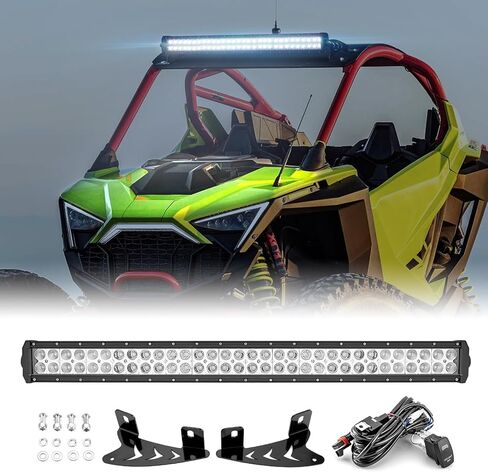 WeiSen 32" 180W Roof LED Straight Light Bar Kit with Plug & Play Wiring Harness and Mount Brackets Compatible with Polaris RZR PRO R 4 2022-2025 in Saudi Arabia