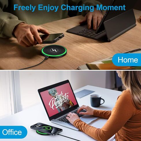 Pixel 9 Pro Wireless Charger Pad,15W Android Wireless Charger Fast Charging Pad Station with Adapter for Google Pixel 9 Pro XL/9 Pro Fold/8/7a,Samsung Galaxy S24 Ultra/S23/S22/Flip 6,iPhone 16/15/14 in Kuwait