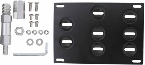 ApplianPar Front Bumper Tow Hook License Plate Mount Bracket Holder Bolt Adapter Relocation Kit for BMW F22 F30 F31 F32 F33 F36 F10 F11 F07 F25 F26 F15 F16 in Saudi Arabia