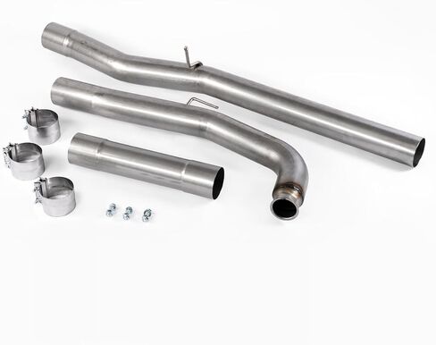 Stainless Steel Exhaust Pipe Kit for 2011-2015 Sierra Silverado 2500 3500 HD LML 6.6L Duramax 4" Powerstroke Diesel in Kuwait