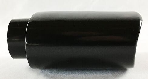 طرف العادم 2.25 بوصة مدخل 5.50 × 3.00 بوصة ارتفاع 7.00 بوصة طويل مزدوج الجدار ملفوف بيضاوي سبليت رنين أسود من الفولاذ المقاوم للصدأ WSR55007-225-BK-RS-SS طرف عادم Wesdon in Saudi Arabia