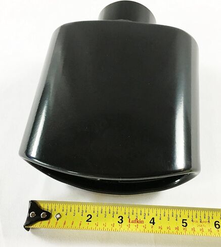 طرف العادم 2.25 بوصة مدخل 5.50 × 3.00 بوصة ارتفاع 7.00 بوصة طويل مزدوج الجدار ملفوف بيضاوي سبليت رنين أسود من الفولاذ المقاوم للصدأ WSR55007-225-BK-RS-SS طرف عادم Wesdon in Saudi Arabia