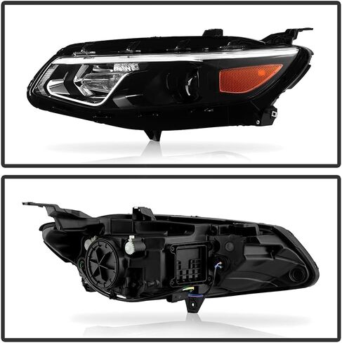 ACANII - For [Halogen Model] 2016 2017 2018 Chevy Malibu Projector Headlights Headlamps Pair Set Replacement Left+Right in Saudi Arabia