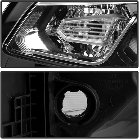 ACANII - For [Halogen Model] 2016 2017 2018 Chevy Malibu Projector Headlights Headlamps Pair Set Replacement Left+Right in Saudi Arabia