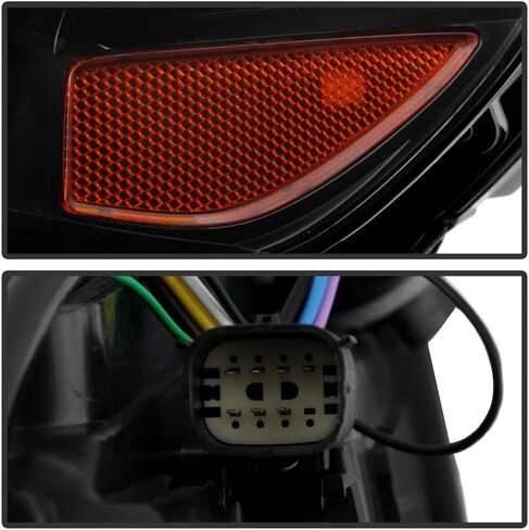 ACANII - For [Halogen Model] 2016 2017 2018 Chevy Malibu Projector Headlights Headlamps Pair Set Replacement Left+Right in Saudi Arabia