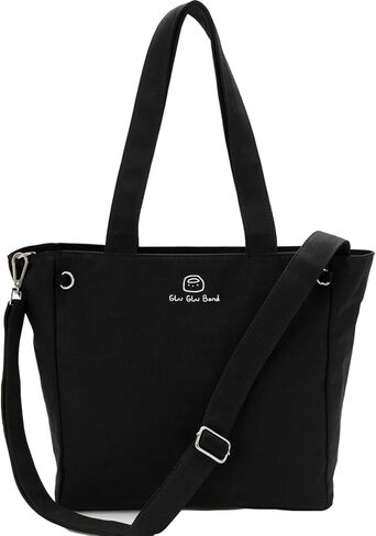 حقيبة كمبيوتر محمول من القماش ذات سعة كبيرة مع سحاب، حقيبة عمل متعددة المقصورات للنساء مقاس 14 بوصة in Kuwait