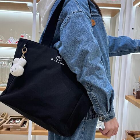 حقيبة كمبيوتر محمول من القماش ذات سعة كبيرة مع سحاب، حقيبة عمل متعددة المقصورات للنساء مقاس 14 بوصة in Kuwait