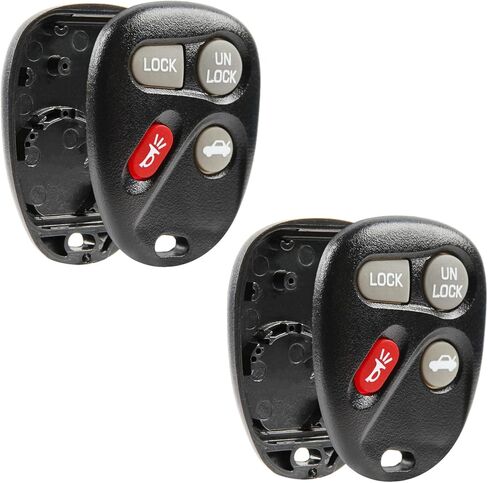 Key Fob Remote Shell Case 4-Button Replacement for 1997 - 2007 Buick Lesabre Cadillac CTS Chevrolet Camaro Malibu Oldsmobile Cutlass Grand Prix Saturn S-Series (ABO1502T) No Programing Required in Saudi Arabia