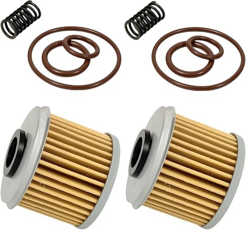 2 Pcs Oil Filter with O-Ring Springs for ATV TRX450R CRF150R CRF150R CRF150RB CRF250R CRF250X CRF450R CRF450X Sportrax 450 TRX450R 2x4 OEM#15412-MEN-671 in Saudi Arabia