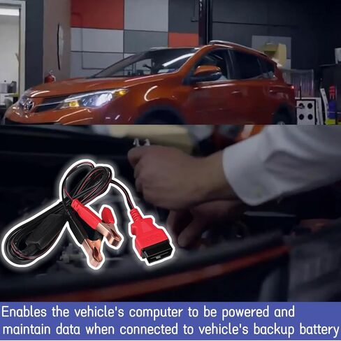 موفر الذاكرة autelmaxibas btms obdii، جهاز اختبار البطارية، محمي بالقطبية، يتصل ببطارية احتياطية 12 فولت، يوفر الطاقة لجهاز كمبيوتر السيارة، ويحافظ على البيانات in Saudi Arabia