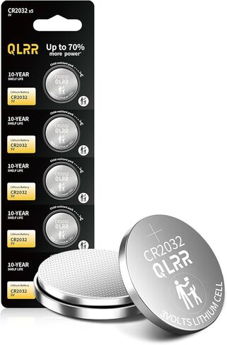 بطارية ليثيوم CR2032 عملة معدنية 3 فولت، 5 عبوات، بطاريات أزرار 2032 لمفتاح السيارة، مفتاح التحكم عن بعد للسيارة، الساعة، مستشعر باب المرآب، آلة حاسبة، لعبة إلكترونية in Kuwait