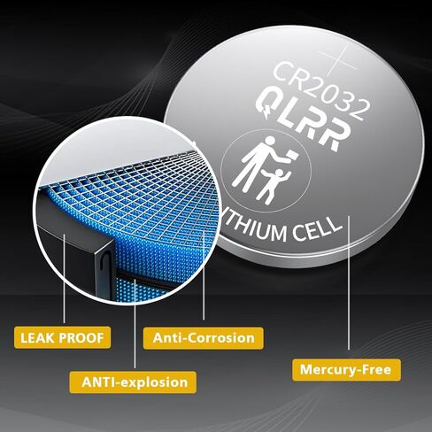 بطارية ليثيوم CR2032 عملة معدنية 3 فولت، 5 عبوات، بطاريات أزرار 2032 لمفتاح السيارة، مفتاح التحكم عن بعد للسيارة، الساعة، مستشعر باب المرآب، آلة حاسبة، لعبة إلكترونية in Kuwait