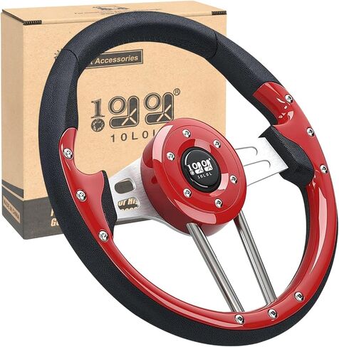 10L0L Golf Cart Steering Wheel Adapter for Club Car Precedent/Tempo and Onward, Black in Kuwait