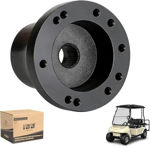 10L0L Golf Cart Steering Wheel Adapter for Club Car Precedent/Tempo and Onward, Black in Saudi Arabia
