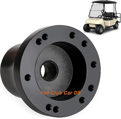 10L0L Golf Cart Steering Wheel Adapter for Club Car Precedent/Tempo and Onward, Black in Kuwait
