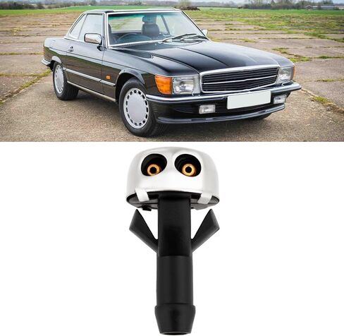 2pcs Car Front Windshield Washer Nozzles A1078600147 1078600147 Compatible with Mercedes-Benz SL/C W107 in Saudi Arabia