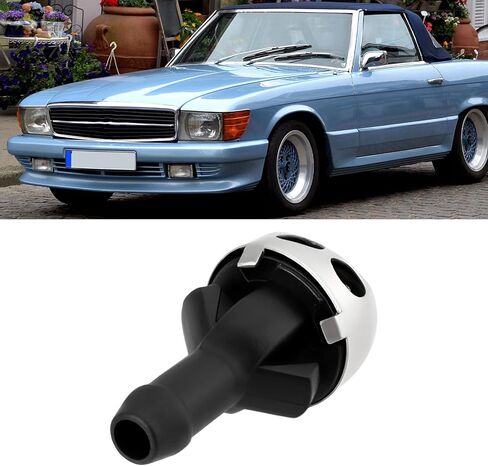 2pcs Car Front Windshield Washer Nozzles A1078600147 1078600147 Compatible with Mercedes-Benz SL/C W107 in Saudi Arabia