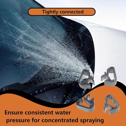 4 Pcs Windshield Wiper Nozzle Hose Retention Clips, Replacement for Honda Civic, Accord, CR-V, HR-V 2023-2026 & Tesla Model 3, Model Y 2017-2025, Wiper Arm Spray Nozzle Holder Clips in Kuwait