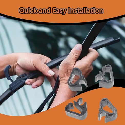 4 Pcs Windshield Wiper Nozzle Hose Retention Clips, Replacement for Honda Civic, Accord, CR-V, HR-V 2023-2026 & Tesla Model 3, Model Y 2017-2025, Wiper Arm Spray Nozzle Holder Clips in Kuwait