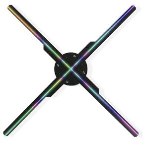 Upgrade 3D Hologram Advertising Display Fan 17.7 inch, 800 P Hi-Resolution and WiFi Added - LED Light 3D Holographic Projector Fan for Business Store Shop Bar w/800pc Video Library 45 cm