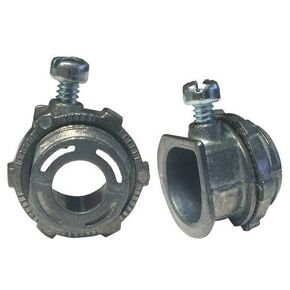 Morris Products 15052 BX/Flex Set Screw Box Connector, Zinc Die Cast, 3/8" Trade Size