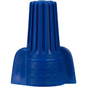 Morris Products Winged Twist Connectors – For Connecting Electrical Wiring – Flame Retardant Housing, Heavy Duty - Blue - Max: 1#8 w/3#10, Min: 2#10 w/1#12 Wire Combinations – Pack of 6