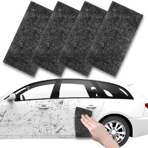 4PCS Nano Sparkle Cloth for Car Scratches, Nano Sparkle Cloth Car Scratch Remover, Easy to Repair Scratches, Multi-Purpose Nano Sparkle Cloth Easy to Repair Scratches,Paint Residues,Water Spots
