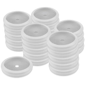 Master Magnetics RC-RB80X25 Rubber Cover for Round Base Magnet Fastener, 3.20" Diameter, White (Pack of 25)