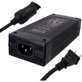 110V AC to 12V 10A DC Power Converter - 110V-240V AC Wall Plug to 12V DC Car Cigarette Lighter Socket Transformer/w Built-in Fan for Car Vacuum Air Compressor Fridge Power Supply Adapter 120W
