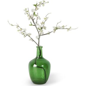 Clear Glass Vase Tall Farmhouse Vase for Branches Glass Vases for Centerpieces in Home Decoration (S)