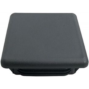 (Pack of 2) 3" Square Plastic Plugs |10 14 Ga - 3 x 3 Inch (for ID 2.74" to 2.83") | Flexible Ridges n Side Walls | Heavy Duty Impact Resistant Design LDPE Black Tubing Plugs | by SBD