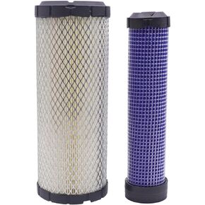Outer & Inner Air Filter Kit TA040-93230 TA040-93220,Compatible with Kubota L2500 L2800 L2900DT L3130 L3240 L3400 L4630 L4330,Replaces Donaldson P821575 P822858,Kawasaki 11013-7020 11013-7019
