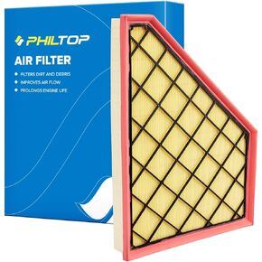 PHILTOP Engine Air Filter, EAF221 (CA12166) Replacement forEnclave 2018-2024, XT5 2017-2024, XT6 2020-2024, Blazer 2019-2023, Traverse 2018-2023, Acadia 2017-2023, Improve Engine Performance