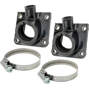 Carburetor Intake Manifold,Set of 2 Carburetor Intake Boots W/Clamp for Yamaha Banshee 350 YFZ350 1987-2006.