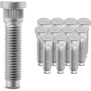 A-Premium 6PCS Wheel Studs M14-2.0 & 43.5mm Long Serrated Lug Studs Compatible with Ford F-150 2009-2014 F-250 2009 Expedition Lincoln Navigator 2007-2014