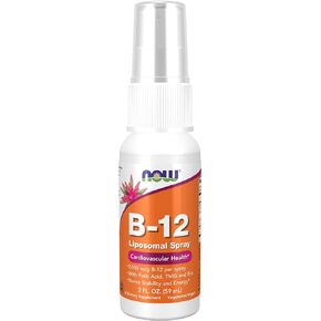 NOW Foods Supplements, Vitamin B-12 Liposomal Spray with Folic Acid, TMG and B-6, 2-Ounce