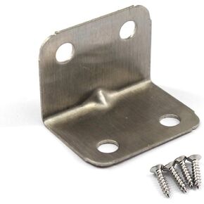 (8 Pieces) Angle Connector Corner Brackets Stainless Steel L Shape Brace Brackets for Wood Shelving 40x40x40mm