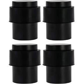 4 Pack Floor Door Stopper, Oil-Rubbed Bronze Door Stop Modern Door Stoppers Wall Protector Commercial Door Bumper Cylindrical Floor Mount Door Stops for Bottom of Door (4, Oil-Rubbed Bronze)