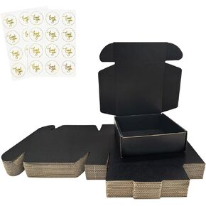 6X6X2" Red Small Shipping Boxes Bulk, 24 Pcs Corrugated Cardboard Boxes for Packaging Small Business Supplies, Mailing Box for Gift Giving