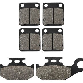 ZICOO Front and Rear Brake Pads Compatible with Yamaha Kodiak 400 450 2000-2006 Grizzly 400 450 2007-2010 Wolverine 450 YFM450 2006-2010 Big Bear 400 YFM400 2005-2006