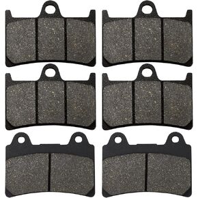 Cyleto Front and Rear Brake Pads for YAMAHA Roadstar 1700 XV1700 2004-2009 XV 1700 Road Star Midnight Silverado 2004 2005 2006 2007