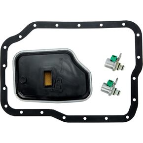 4F27E/FN4A-EL Transmission Solenoid Kit with Filter Gasket XS4Z-7A098AB / FN01-21-500 Compatible with Ma-zda 3 5 6 2000-2014 Fo-rd Focus 10-13 Transit Connect