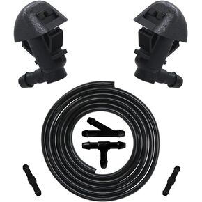 Windshield Washer Nozzles Wiper Spray Kit Assembly Replacement Fit For Honda Pilot 2009-2015. OEM#:76810-SZA-A00ZA, 76810-SZA-A60ZC, 76810-SZA-A60ZF, 76810-SZA-A61ZC, 76810-SZA-A61ZF.