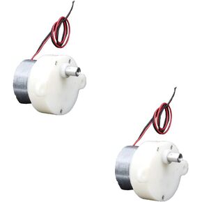 SaiDian 2 قطعة موتور تروس دودة صغيرة سرعة بطيئة DC12V كتم 300 محرك معشق لتقوم بها بنفسك نموذج