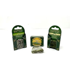 Exclusively Irish Connemara Set of 3 Marble Lucky Stones Pocket Item Wishing Health Hapiness Love Housewarming Gift Souvenir