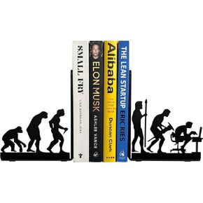 تطور الإنسان ديكور الدفاتر الزخرفية الدفاتر المعدنية للأرفف دفاتر المكتب سدادة الكتب للكتب الثقيلة دفاتر المكتبة المعدنية نهايات الكتب حامل الكتب