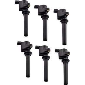 ENA Ignition Coil Pack Set of 6 Compatible with Ford Mazda Mercury Escape Five Hundred Freestyle Taurus 3.0L V6 Replacement for DG500 DG513 FD502