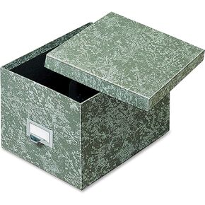 Globe-Weis/Pendaflex Fiberboard Index Card Storage Box, 6 x 9 Inches, Green (96 GRE)
