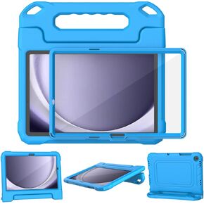 SUPLIK Kids Case for Samsung Galaxy Tab A9 Plus 11 Inch 2023 (SM-X210/X216/X218), Galaxy Tab A9+ 11" Case with Screen Protector, Durable Shockproof Lightweight Handle Stand Cover for Kids, Pink