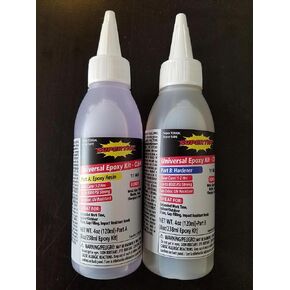 Ref-1137 Supertite Universal Epoxy KIT 8oz- Ultra-Clear Slow Cure (1-2hrs)